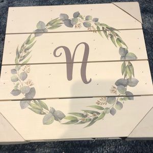 Letter N decoration from Hobby Lobby